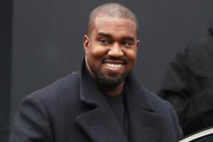 A Rare Photo of Kanye Smiling