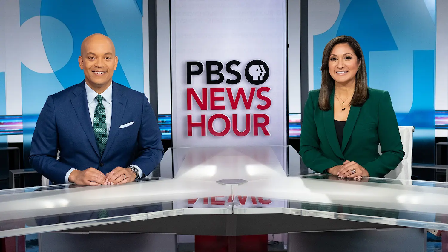 PBS Newshour anchors